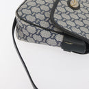 GUCCI GG Plus Supreme Shoulder Bag PVC Navy Gold Auth BA12541-5