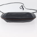 BALLY Shoulder Bag Leather Navy Gold Auth BA12544-9