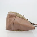 GUCCI GG Canvas Tote Bag Beige Gold 323671 Auth BA12545-4