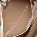 Salvatore Ferragamo Gancini Chain Tote Bag Leather Pink Gold Auth BA12546A-23