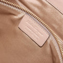 Salvatore Ferragamo Gancini Chain Tote Bag Leather Pink Gold Auth BA12546A-12