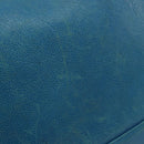 CHANEL Shoulder Bag Caviar Skin Blue Gold CC Auth BA12548A-9