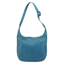 CHANEL Shoulder Bag Caviar Skin Blue Gold CC Auth BA12548A-2