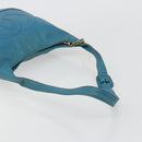 CHANEL Shoulder Bag Caviar Skin Blue Gold CC Auth BA12548A-7