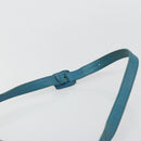 CHANEL Shoulder Bag Caviar Skin Blue Gold CC Auth BA12548A-14