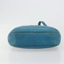 CHANEL Shoulder Bag Caviar Skin Blue Gold CC Auth BA12548A-5