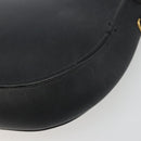 Christian Dior Honeycomb Canvas Shoulder Bag PVC Black Gold Auth BA12549-15