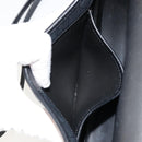 Christian Dior Honeycomb Canvas Shoulder Bag PVC Black Gold Auth BA12549-21