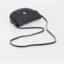 Christian Dior Honeycomb Canvas Shoulder Bag PVC Black Gold Auth BA12549-7
