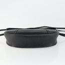 Christian Dior Honeycomb Canvas Shoulder Bag PVC Black Gold Auth BA12549-5