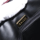 BALLY Hand Bag Suede 2way Bordeaux Gold Auth BA12551A-18