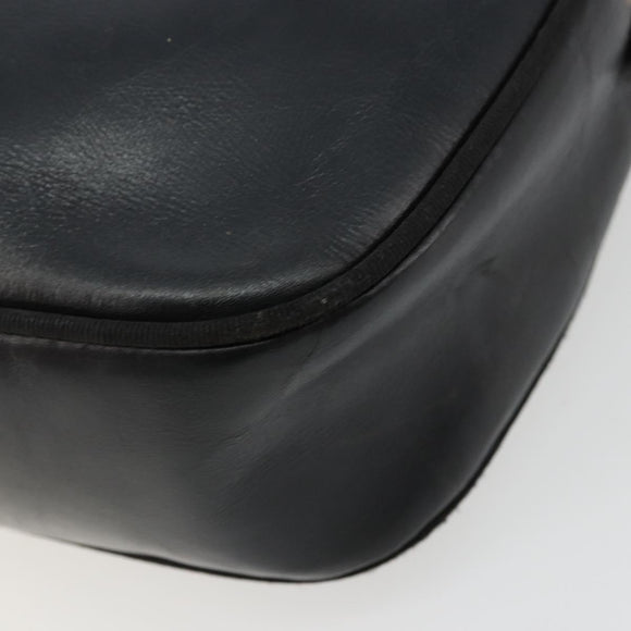 Salvatore Ferragamo Vala Shoulder Bag Leather Black Gold Auth BA12552