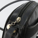 Salvatore Ferragamo Vala Shoulder Bag Leather Black Gold Auth BA12552-10