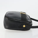 Salvatore Ferragamo Vala Shoulder Bag Leather Black Gold Auth BA12552-3