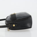 Salvatore Ferragamo Vala Shoulder Bag Leather Black Gold Auth BA12552-4