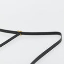 Salvatore Ferragamo Vala Shoulder Bag Leather Black Gold Auth BA12552-8