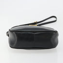 Salvatore Ferragamo Vala Shoulder Bag Leather Black Gold Auth BA12552-5