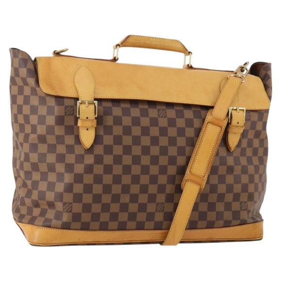 LOUIS VUITTON Damier Ebene Clipper Boston Bag 2way M99039 LV Auth BA12554A