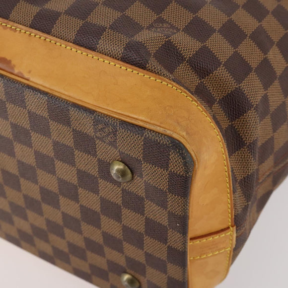 LOUIS VUITTON Damier Ebene Clipper Boston Bag 2way M99039 LV Auth BA12554A