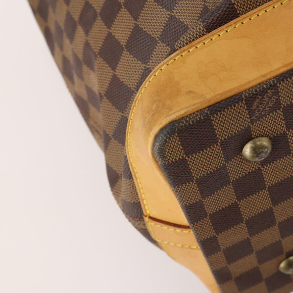 LOUIS VUITTON Damier Ebene Clipper Boston Bag 2way M99039 LV Auth BA12554A