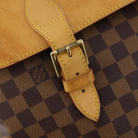 LOUIS VUITTON Damier Ebene Clipper Boston Bag 2way M99039 LV Auth BA12554A