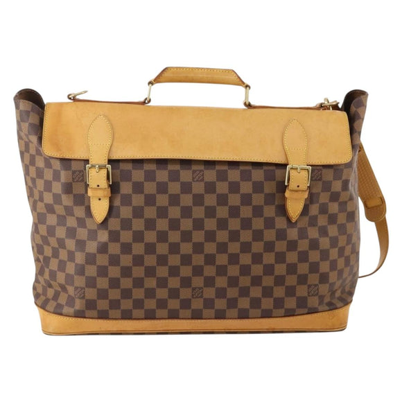 LOUIS VUITTON Damier Ebene Clipper Boston Bag 2way M99039 LV Auth BA12554A