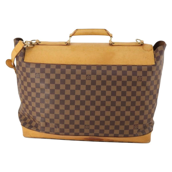 LOUIS VUITTON Damier Ebene Clipper Boston Bag 2way M99039 LV Auth BA12554A