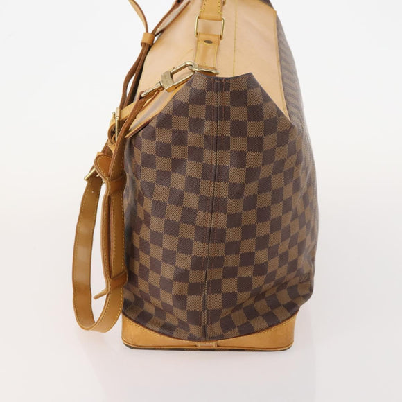 LOUIS VUITTON Damier Ebene Clipper Boston Bag 2way M99039 LV Auth BA12554A
