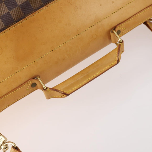 LOUIS VUITTON Damier Ebene Clipper Boston Bag 2way M99039 LV Auth BA12554A