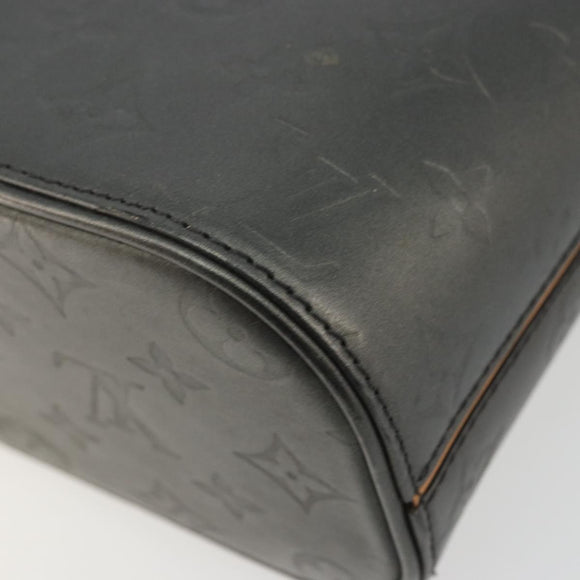 LOUIS VUITTON Monogram Mat Willwood Shoulder Bag Black M55102 LV Auth BA12557