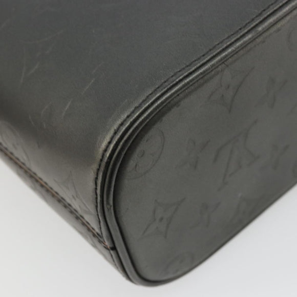 LOUIS VUITTON Monogram Mat Willwood Shoulder Bag Black M55102 LV Auth BA12557