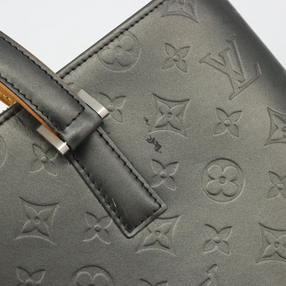 LOUIS VUITTON Monogram Mat Willwood Shoulder Bag Black M55102 LV Auth BA12557