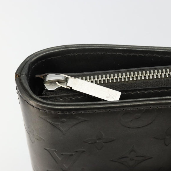 LOUIS VUITTON Monogram Mat Willwood Shoulder Bag Black M55102 LV Auth BA12557