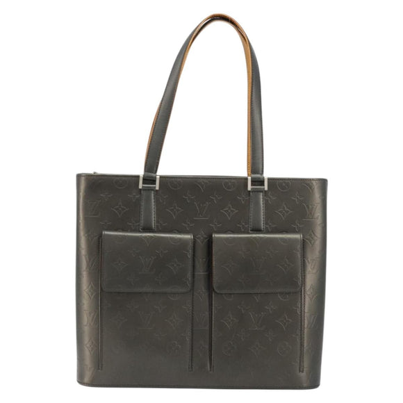 LOUIS VUITTON Monogram Mat Willwood Shoulder Bag Black M55102 LV Auth BA12557