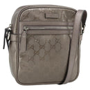 GUCCI GG Implementation Schultertasche PVC Pink Silber 233268 Auth BA12559A-1