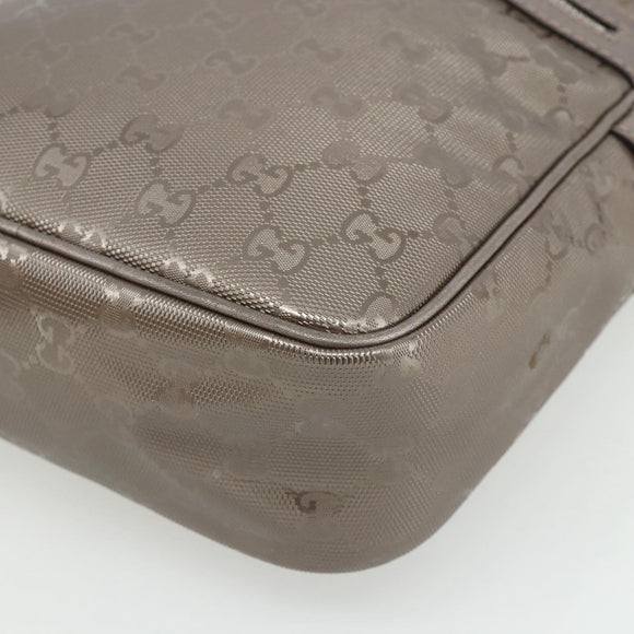 GUCCI GG Implementation Schultertasche PVC Pink Silber 233268 Auth BA12559A