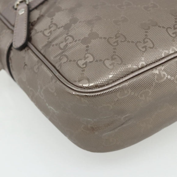 GUCCI GG Implementation Schultertasche PVC Pink Silber 233268 Auth BA12559A
