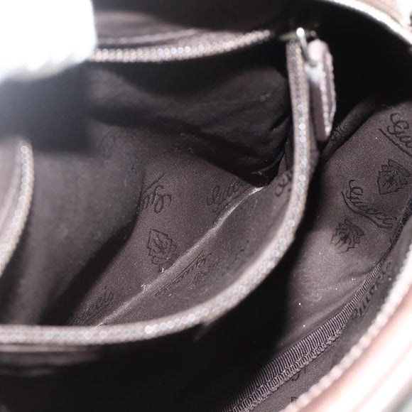 GUCCI GG Implementation Schultertasche PVC Pink Silber 233268 Auth BA12559A