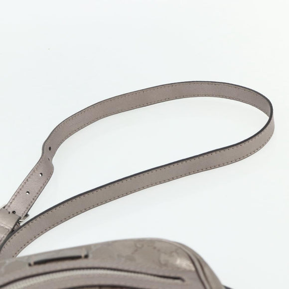 GUCCI GG Implementation Schultertasche PVC Pink Silber 233268 Auth BA12559A