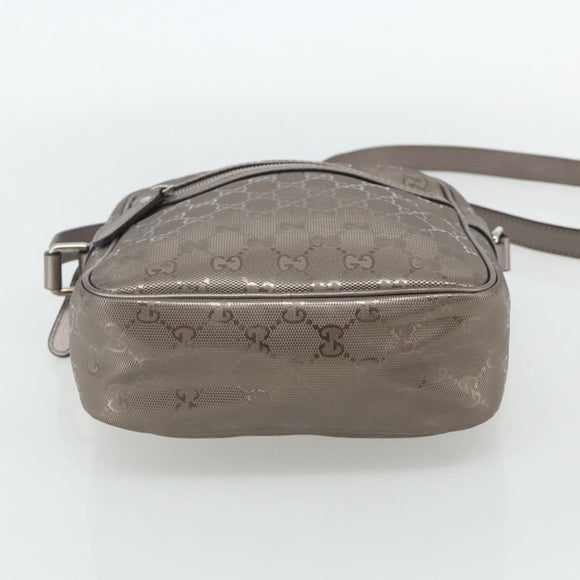 GUCCI GG Implementation Schultertasche PVC Pink Silber 233268 Auth BA12559A