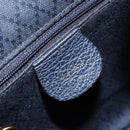 GUCCI Bamboo Backpack Suede Navy Gold 003 2034 0030 Auth BA12560-20