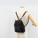 GUCCI Bamboo Backpack Suede Navy Gold 003 2034 0030 Auth BA12560-28