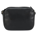 Stella MacCartney Shoulder Bag Leather Black Gold Auth BA12564-2