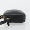 Stella MacCartney Shoulder Bag Leather Black Gold Auth BA12564-4