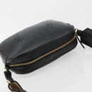 Stella MacCartney Shoulder Bag Leather Black Gold Auth BA12564-6