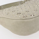 Jimmy Choo Shoulder Bag Leather Ivory Silver Auth BA12565A-15