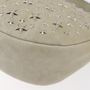 Jimmy Choo Shoulder Bag Leather Ivory Silver Auth BA12565A-18