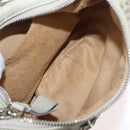 Jimmy Choo Shoulder Bag Leather Ivory Silver Auth BA12565A-10