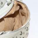 Jimmy Choo Shoulder Bag Leather Ivory Silver Auth BA12565A-22