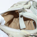 Jimmy Choo Shoulder Bag Leather Ivory Silver Auth BA12565A-23